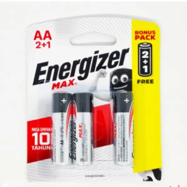 Energizer MAX AA Battery 2 Free 1 Pack | Jiwa Book Store