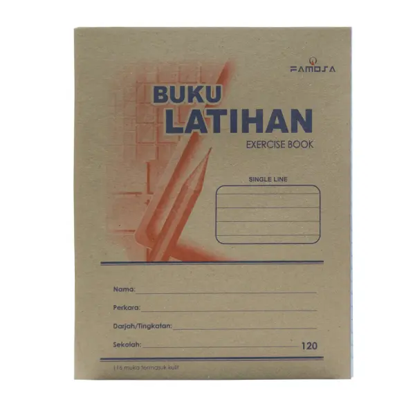 SINGLE LINE EXERCISE BOOK 120 PG | Jiwa Book Store