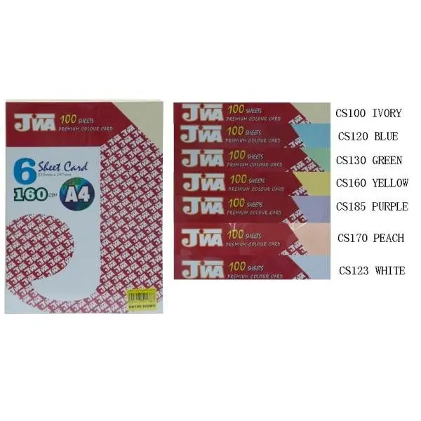 JIWA 6 SHEET CARD 160GSM | Jiwa Book Store