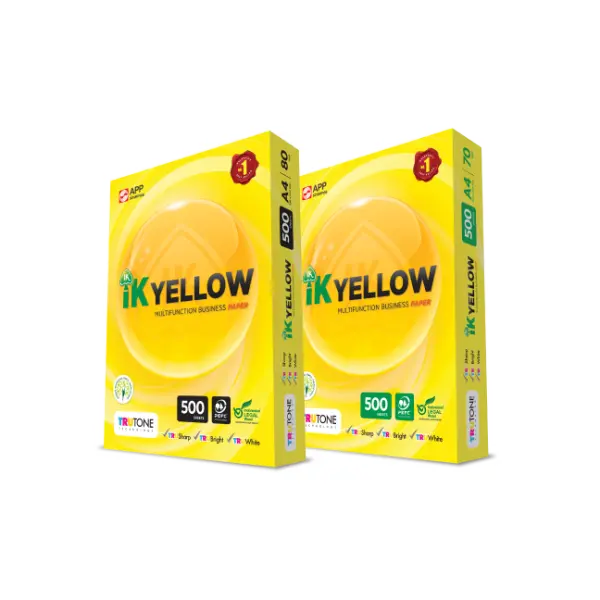 A4 IK YELLOW PAPER (500 SHEETS) | Jiwa Book Store