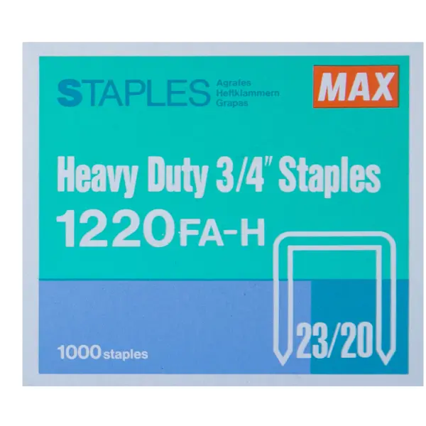 MAX HEAVY DUTY STAPLES 1220FA-H | Jiwa Book Store