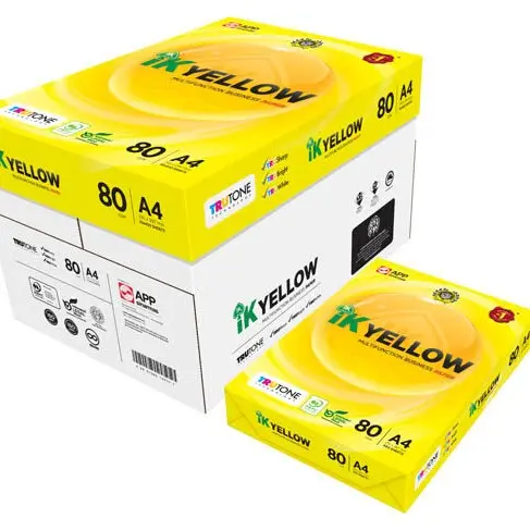 A4 IK YELLOW PAPER (450 SHEETS) | Jiwa Book Store