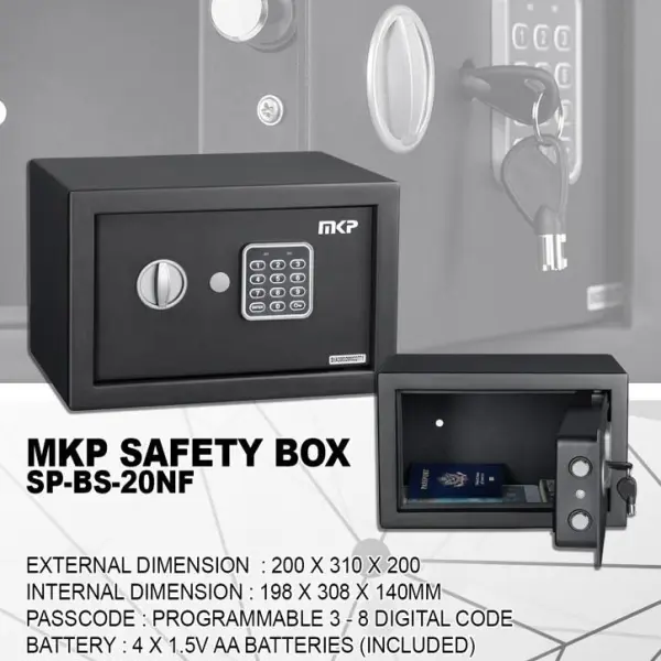 MKP SAFETY BOX SP-BS-20NF | Jiwa Book Store