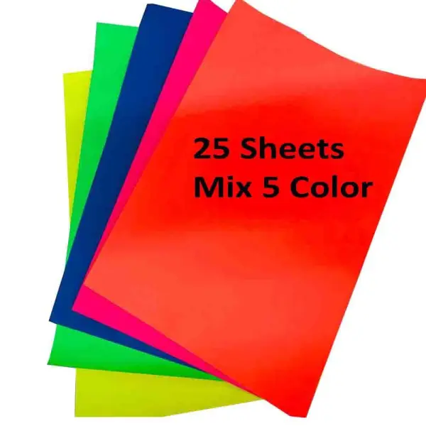 A4 COLOUR LUMINOUS STICKER | Jiwa Book Store