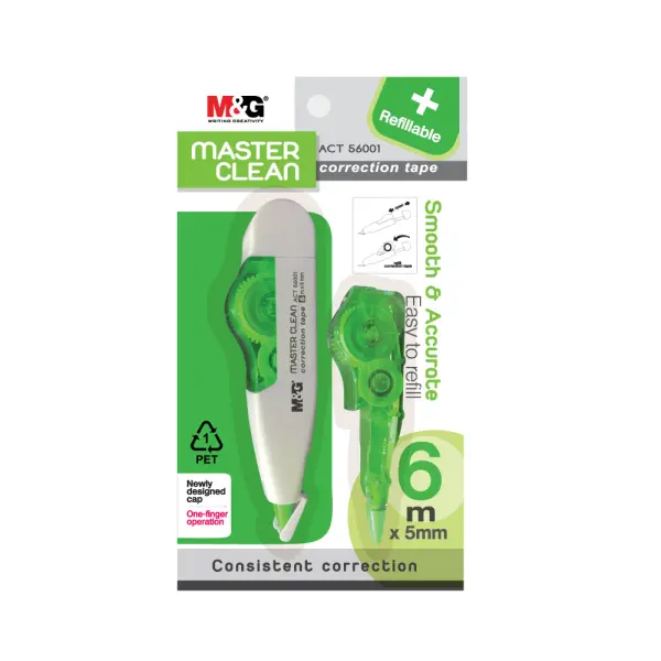 M&G MASTER CLEAN REFILLABLE CORRECTION TAPE (ACT56071) Color