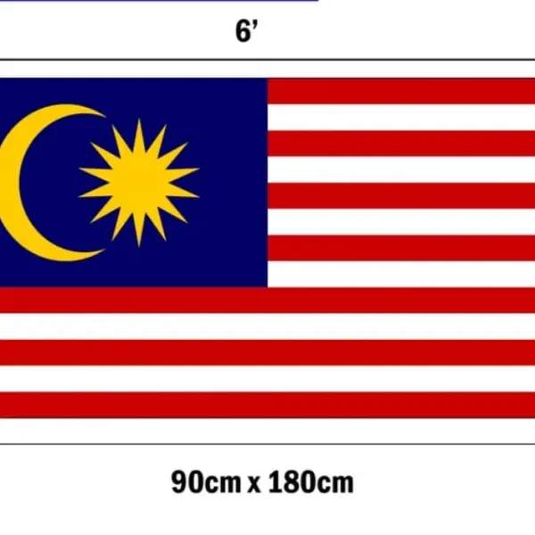 FLAG MALAYSIA 3x6 | Jiwa Book Store