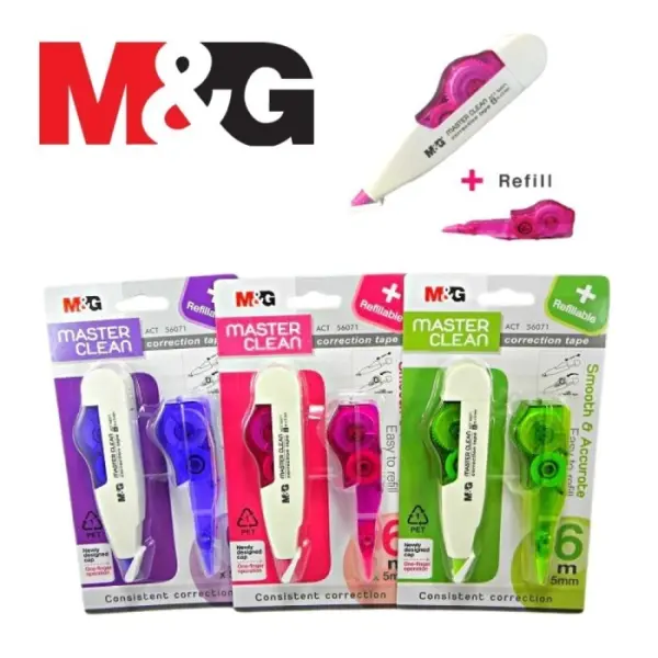 M&G MASTER CLEAN REFILLABLE CORRECTION TAPE (ACT56071) | Jiwa Book Store