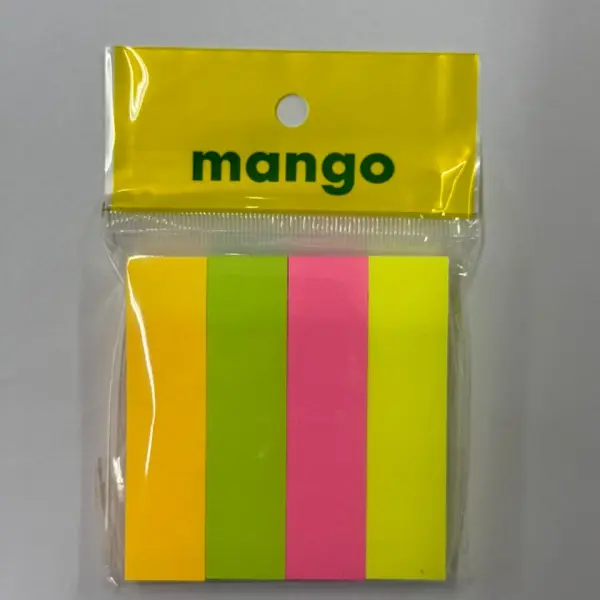 MANGO COLOUR POST IT PAD MS-1132 (4 IN 1)  [3" x 3"] | Jiwa Book Store