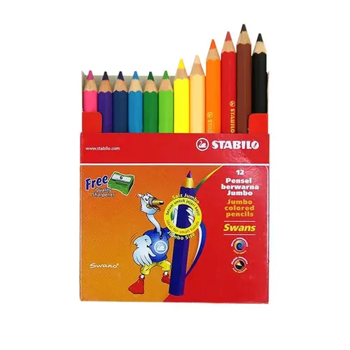 STABILO JUMBO COLOUR PENCIL (12 COLOUR) | Jiwa Book Store