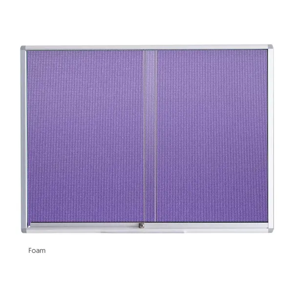 NOTICE BOARD SLIDING GLASS CABINET ALUMINIUM FRAME | Jiwa Book Store