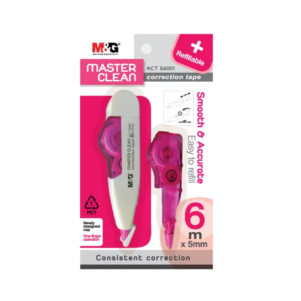 M&G MASTER CLEAN REFILLABLE CORRECTION TAPE (ACT56071) Color