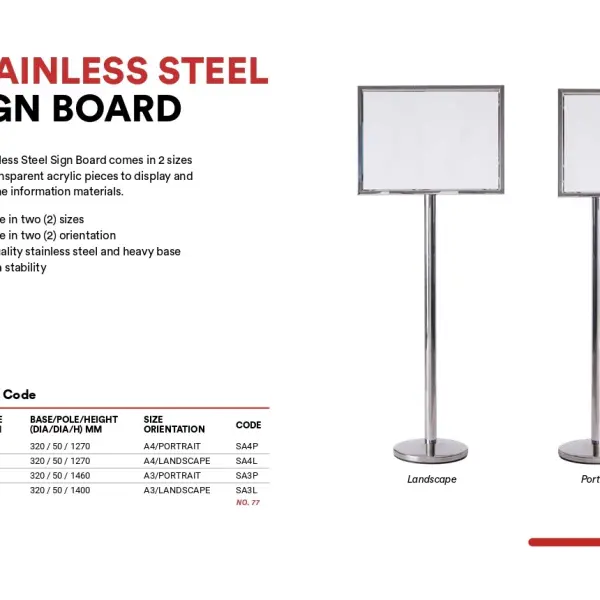 STAINLESS STEEL SIGN BOARD | Jiwa Book Store