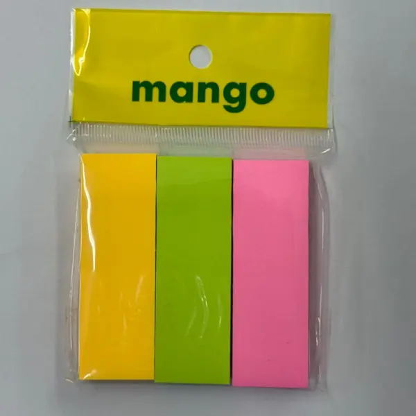 MANGO COLOUR POST IT PAD MS-1123 (3 IN 1) [3" X 3"] | Jiwa Book Store
