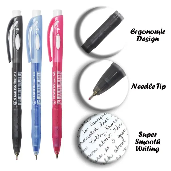 STABILO 348 Ball Point Pen (Fine Tip) | Jiwa Book Store