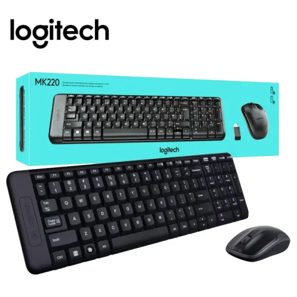 LOGITECH MK220 WIRELESS KEYBOARD & MOUSE COMBO | Jiwa Book Store