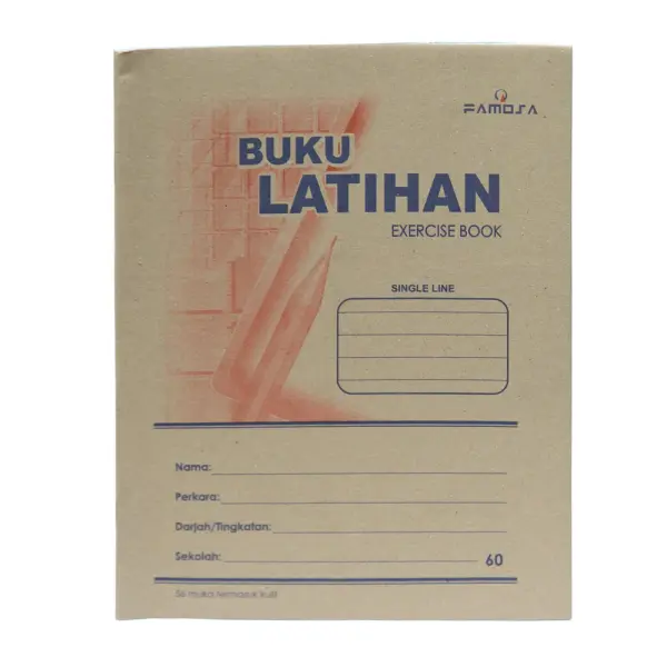SINGLE LINE EXERCISE BOOK 60 PG | Jiwa Book Store