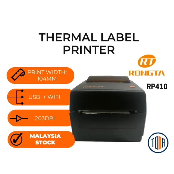 RONGTA RP410 THERMAL LABEL PRINTER | Jiwa Book Store