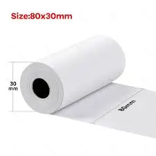 80 X 30MM THERMAL PAPER ROLL | Jiwa Book Store