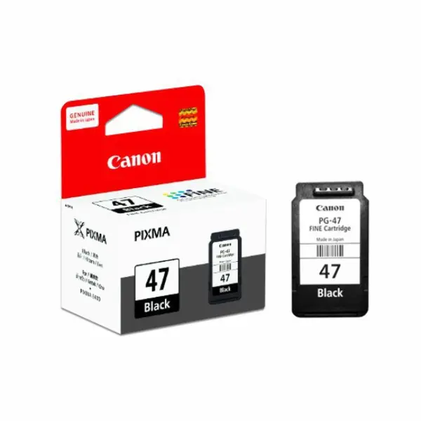 CANON PG-47 BLACK INK CATRIDGE | Jiwa Book Store