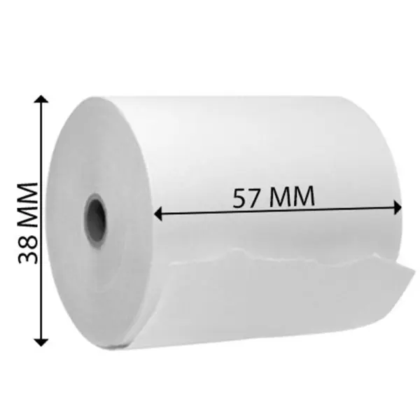 57MM X 38(40)MM Thermal Paper Roll  ( CREDIT CARD MACHINE & POS SYSTEMS ) | Jiwa Book Store