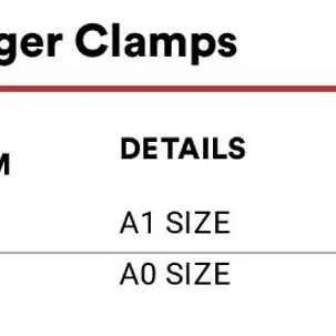 PLAN HANGER CLAMPS | Jiwa Book Store