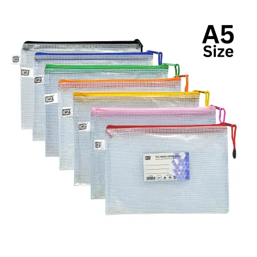 A5 MESH ZIP BAG | Jiwa Book Store