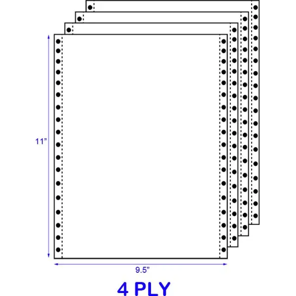 COMPUTER PAPER 9.5" X 11" 4PLY (270 FANS) | Jiwa Book Store