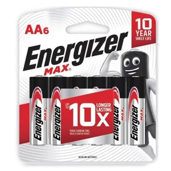 Energizer MAX AA Battery (6Pcs Pack) | Jiwa Book Store