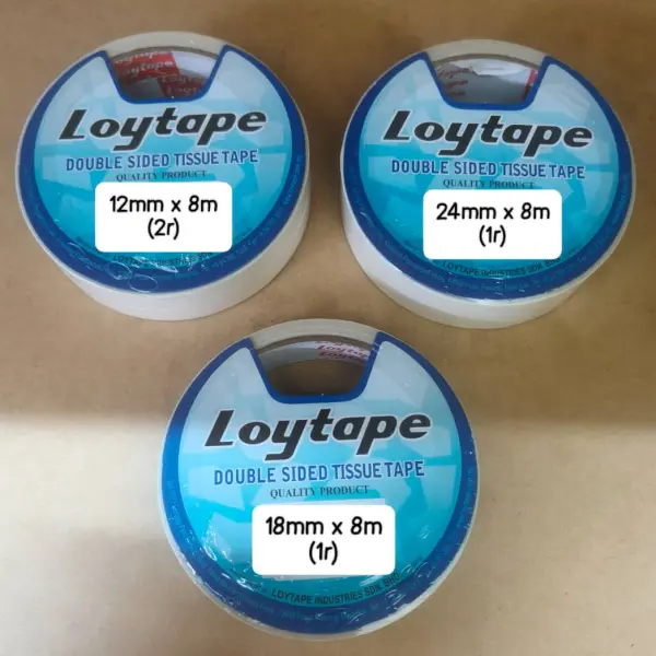 LOYTAPE DOUBLE SIDED TISSUE TAPE | Jiwa Book Store