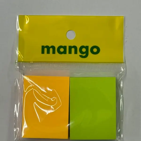MANGO COLOUR POST IT PAD MS-1111 (2 IN 1) [50MM X 38MM] | Jiwa Book Store
