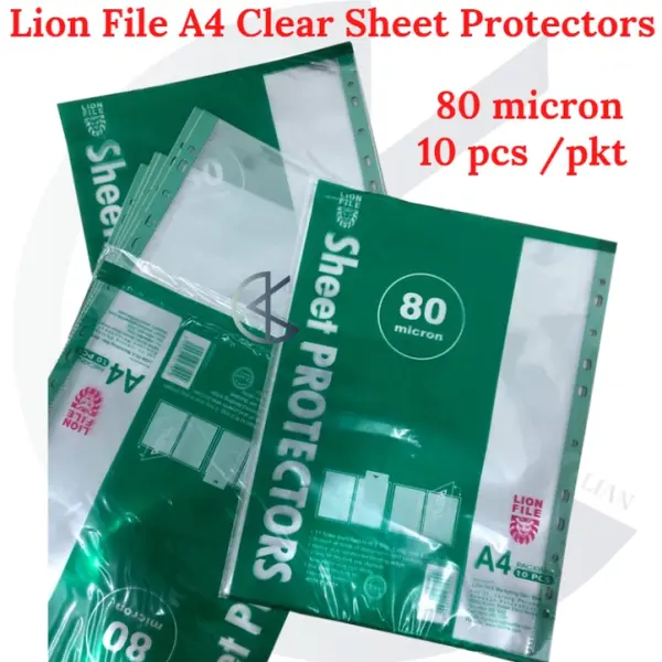 LION SHEET PROTECTOR 80 MICRON | Jiwa Book Store