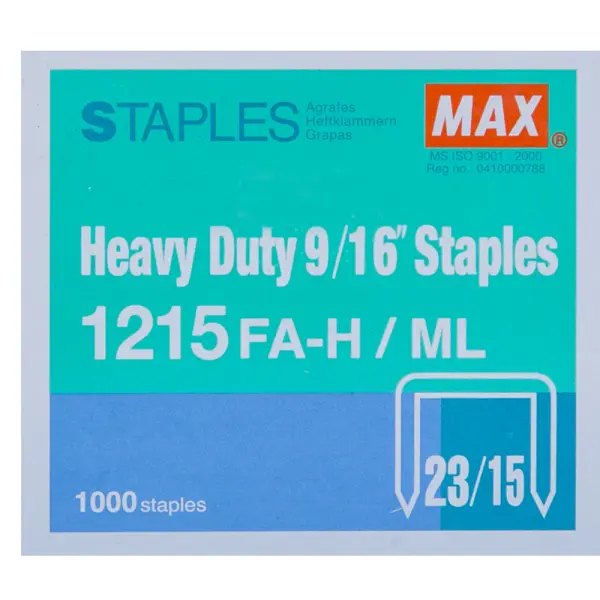 MAX Heavy Duty Staples 1215 FA-H | Jiwa Book Store
