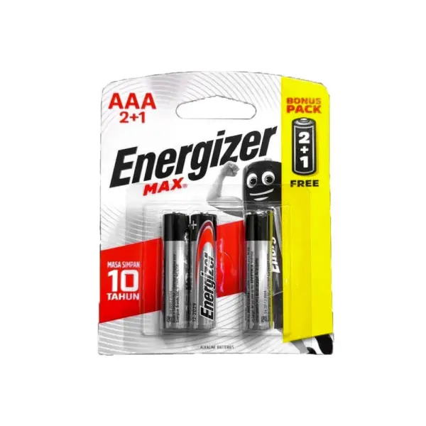 Energizer MAX AAA Battery 2 Free 1 Pack | Jiwa Book Store