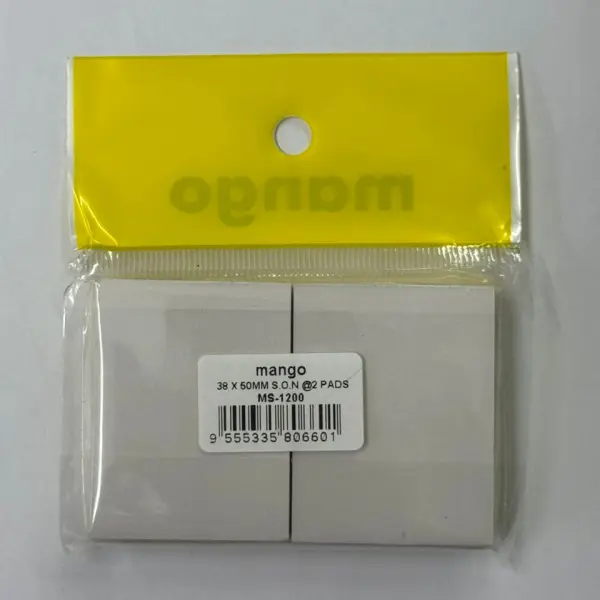 MANGO POST IT PAD MS-1200  [1.5" x 2"]  (38 X 50MM) YELLOW | Jiwa Book Store