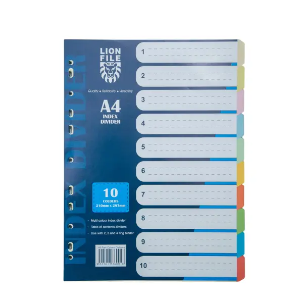 LION INDEX DIVIDERS | Jiwa Book Store
