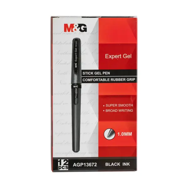 M&G Expert Gel Pen (BLACK ,1.0MM) | Jiwa Book Store
