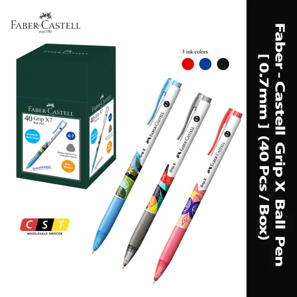 FABER CASTELL GRIP X5/X7/X10 BALL PEN [0.5MM/0.7MM] | Jiwa Book Store