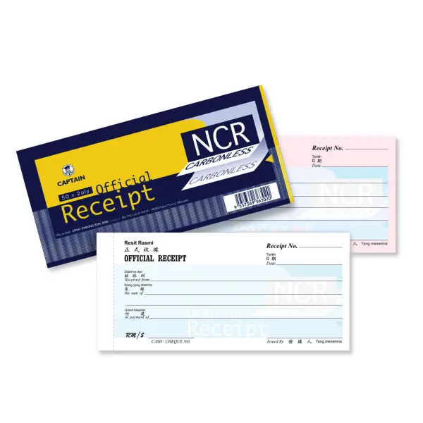 OFFICIAL RECEIPT BOOK | Jiwa Book Store