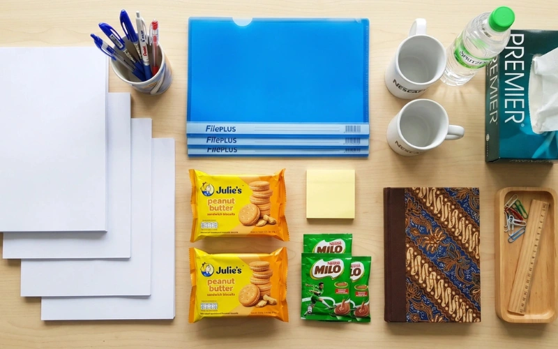 Bulk office stationery supplies Malaysia A4 paper files pens and folders