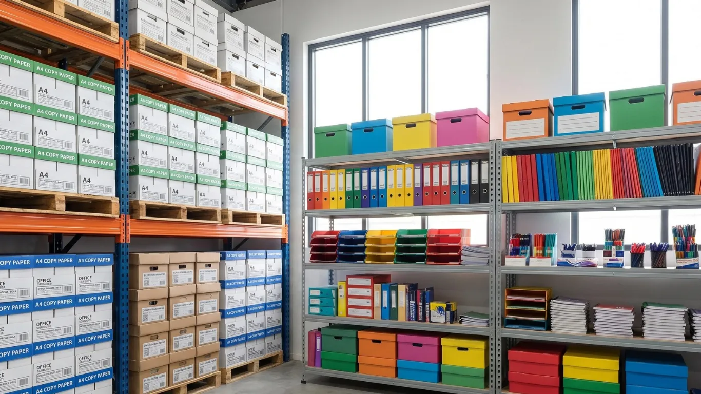 Office procurement team managing stationery supply and inventory planning Malaysia business