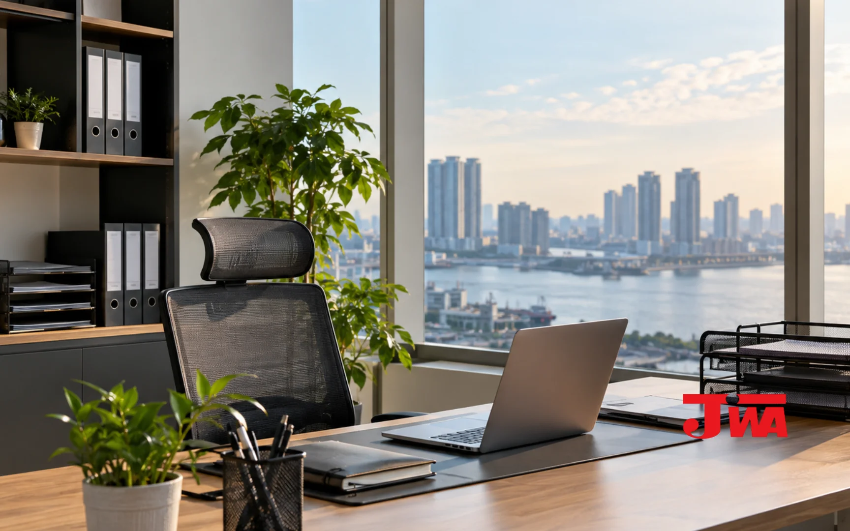 Modern business office in Johor Bahru being prepared for a Singapore or overseas company